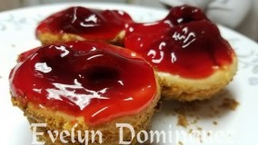 کیک پزی-تهیه کیک پنیری مینی