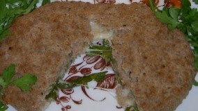 آشپزی همبرگر شکم پر