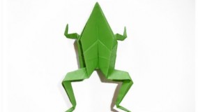 آموزش اوریگامی حیوانات سه بعدی اموزش اوریگامی قورباغه 11