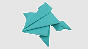 اموزش اوریگامی قورباغه-ویدیو های اوریگامی 8