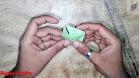 آموزش اوریگامی قورباغه پرشی-ویدیو های اوریگامی