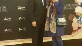 11این عشقولیارو نیگاه.... بهاره رهنما و همسرش بر روی فرش قرمز