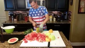 دسر آسان-تهیه سالاد میوه در دو دقیقه