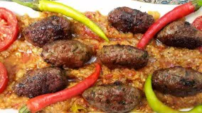 آشپزی ایرانی-آموزش کباب تابه ای باسس بادمجان غذایی بسیارلذیذ