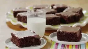پخت کیک-- تهیه کیک کدو سبز-براونی