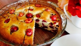 پخت کیک-- تهیه کیک آلبالو