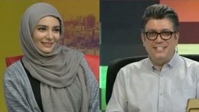 1لیندا کیانی و عوامل سریال دلدادگان در برنامه حالا خورشید