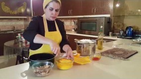 آشپزی ایرانی -تهیه ته چین مرغ-غذای خیلی خوشمزه