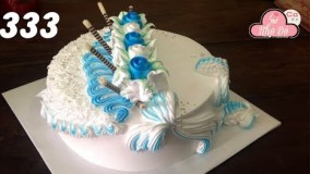 تزیین-آموزش تزیین کیک-باتر کریم