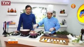 آشپزی آسان فریتانای اسفناج و تره فرنگی