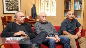 حضور هنرمندان در بیمارستان باهنر محل درگذشت عزت‌الله انتظامی13