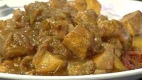 آشپزی ساده  – گوشت مرغ با بادنجان سیا