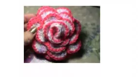 Rose Flower....بافت گل رز با قلاب