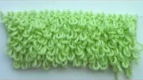 ویدئوی آموزشی انگشتی با دو میل....Loop or Fur Stitch