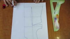 آموزش خیاطی-رفع ایراد اندامی بالا پریدن پایین لباس -