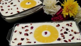 تهیه دسر-دسر آناناس-پودینگ خوشمزه و لذیذ