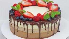 تهیه دسر-دسر شکلاتی-موس سه رنگ خوشمزه