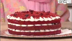 کیک پزی-کیک رد ولوت (مخملی) Red Velvet Cake