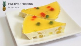 تهیه دسر-دسر آناناس با شیر