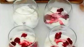 یه دسر باکلاس با خامه و شکلات