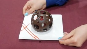 تهیه دسر-دسر شکلاتی- توپ براق