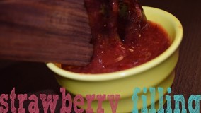 دسر خوشمزه-تهیه دسر توت فرنگی-آسان