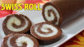 تهیه دسر-دسر شکلاتی-رولت شکلاتی