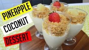 تهیه دسر-دسر آناناس-دسر تکی