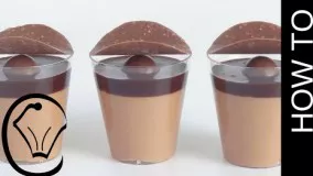 تهیه دسر-دسر شکلاتی و کارامل