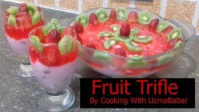 دسر خوشمزه-تهیه دسر توت فرنگی و کاسترد