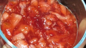 دسر خوشمزه-تهیه دسر توت فرنگی-بسیار آسان