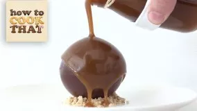 تهیه دسر-دسر شکلاتی و بادام زمینی