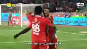 گل دوم پرسپولیس به فولاد گادوین منشا