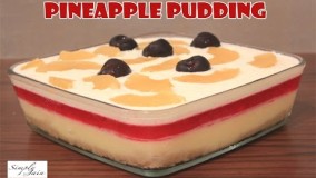 تهیه دسر-دسر آناناس-پودینک 