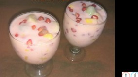 دسر خوشمزه-تهیه دسر توت فرنگی-میوه و کاسترد