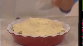 دسر گلابی با کرم بادام لذیذ و خوشمزه