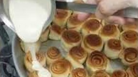 شیرینی پزی-آموزش رول دارچین- خانگی -