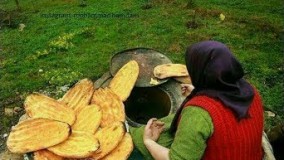 تهیه نان-  طرز تهیه نان محلی قسمت اول -  مازندرانی - تبرستان