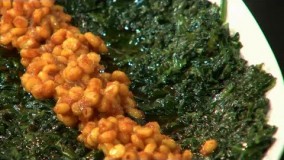 آشپزی آسان- سبزی پالک با دال نخود