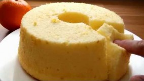 پخت کیک-تهیه کیک پرتقالی شیفون لطیف