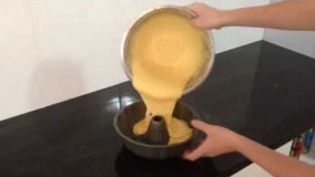 پخت کیک-تهیه کیک پرتقالی-ساده و آسان