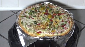 آشپزی مدرن-تهیه پیتزا با خمیر گل کلم