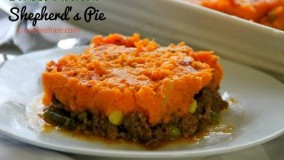 آشپزی مدرن-تهیه پای چوپان با سیب زمینی شیرین