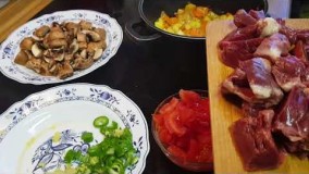 آشپزی ساده-خوراک دل بوقلمون