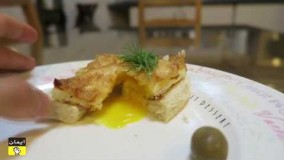 آشپزی مدرن-تهیه نیمرو با قالب 