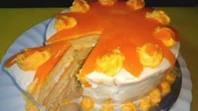 پخت کیک-تهیه کیک پرتقالی- خانگی
