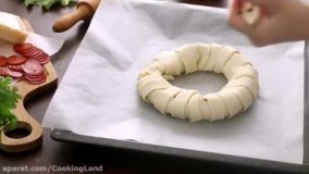 آشپزی مدرن-پیتزا حلقه ای