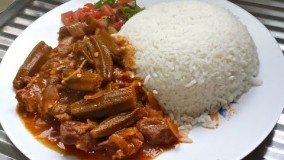 آشپزی ساده-خورشت بامیه لذیذ و خوشمزه