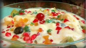 پخت کیک-تهیه کاسترد میوه