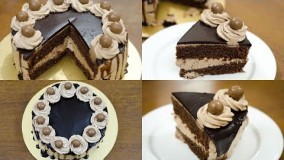 دسر-تهیه کیک قهوه موکا